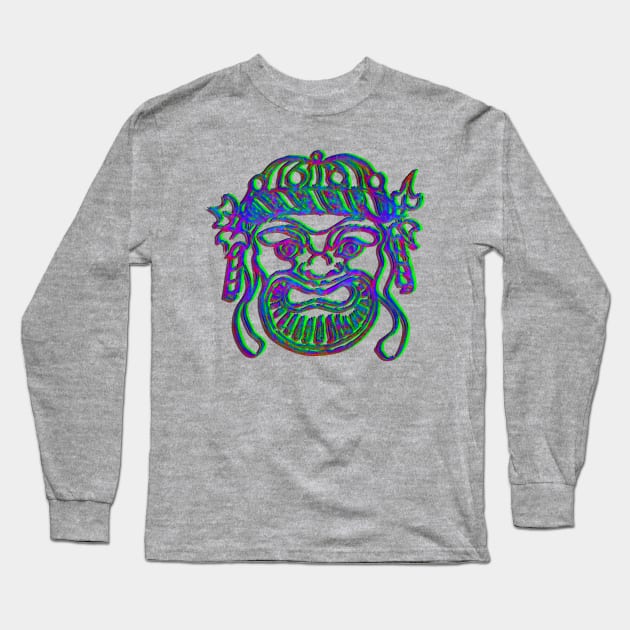 Mask of the Beast Long Sleeve T-Shirt by indusdreaming